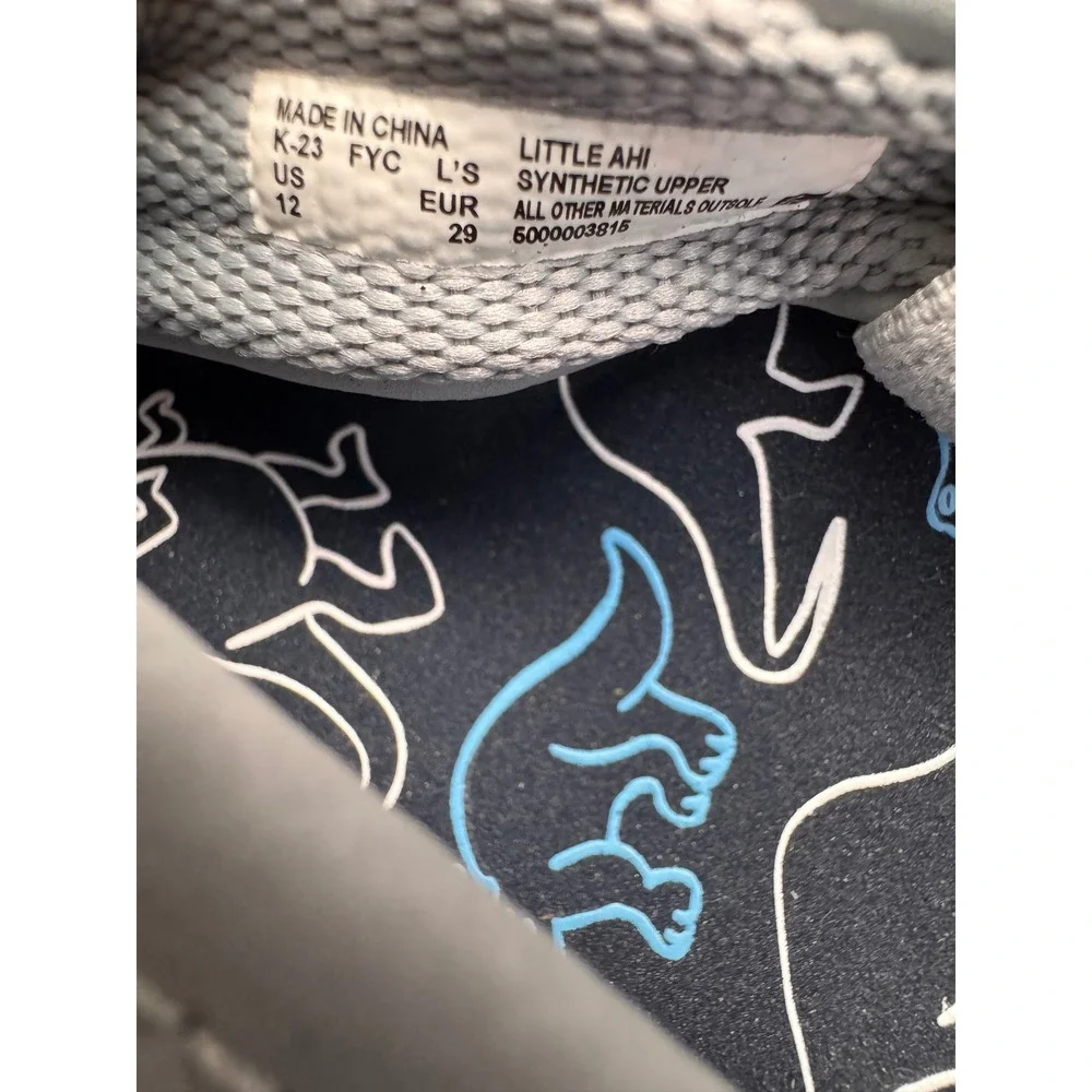 Reef‎ Little Ahi Navy Grey Dino Toddler Boys Sandals Size 12 CJ2917-1200-M NEW